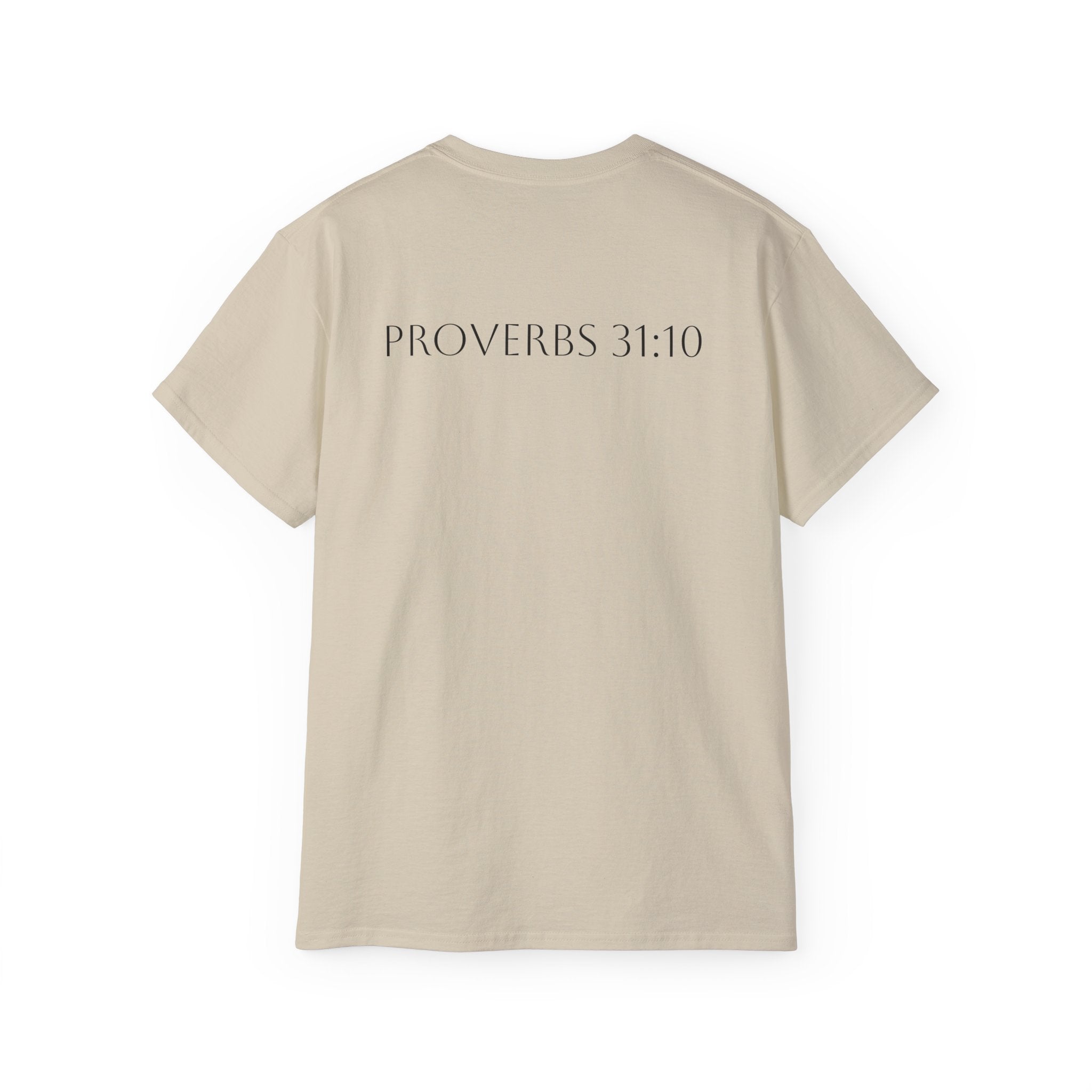 Proverbs 31:10 ‘She Is Far More Precious Than Rubies’ Cotton Tee