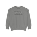 Christian Sweatshirt — "Jesus Became Crushed For You" Inspirational Crewneck