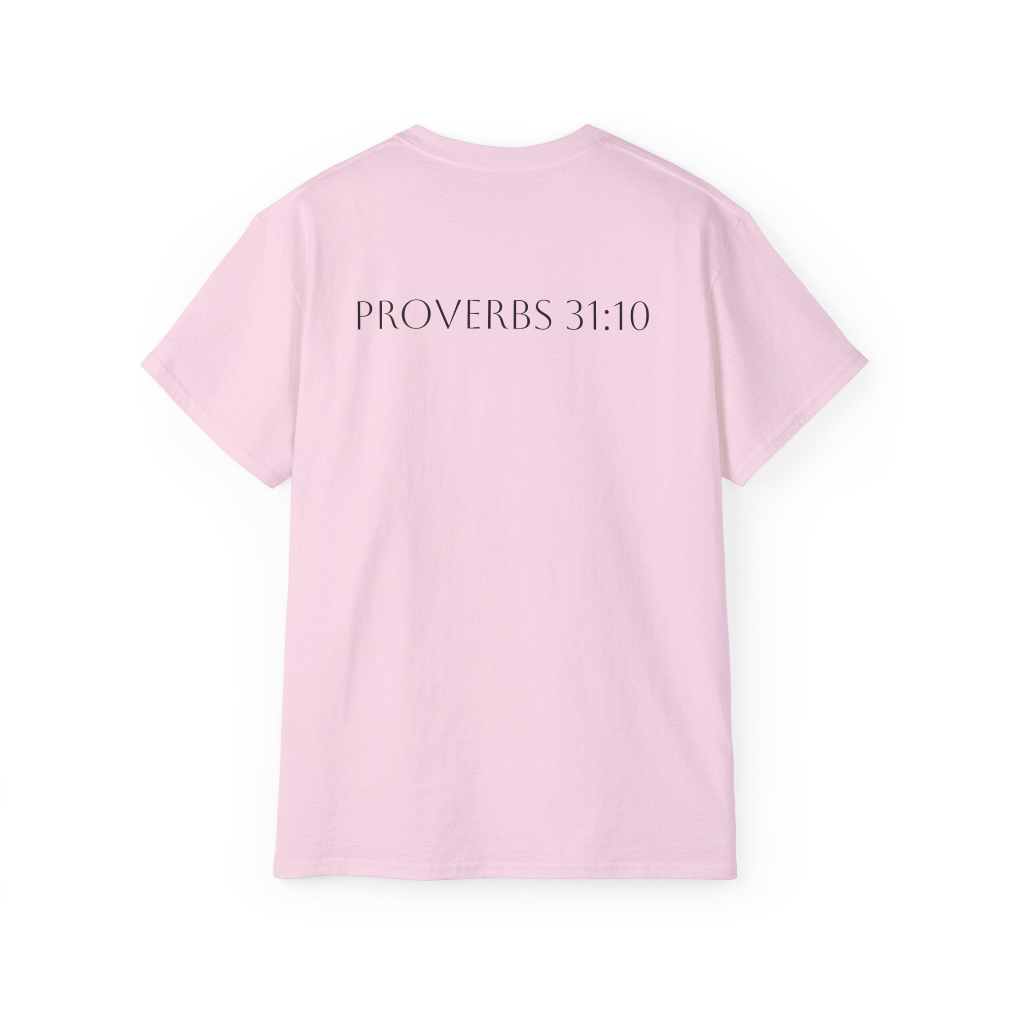 Proverbs 31:10 ‘She Is Far More Precious Than Rubies’ Cotton Tee