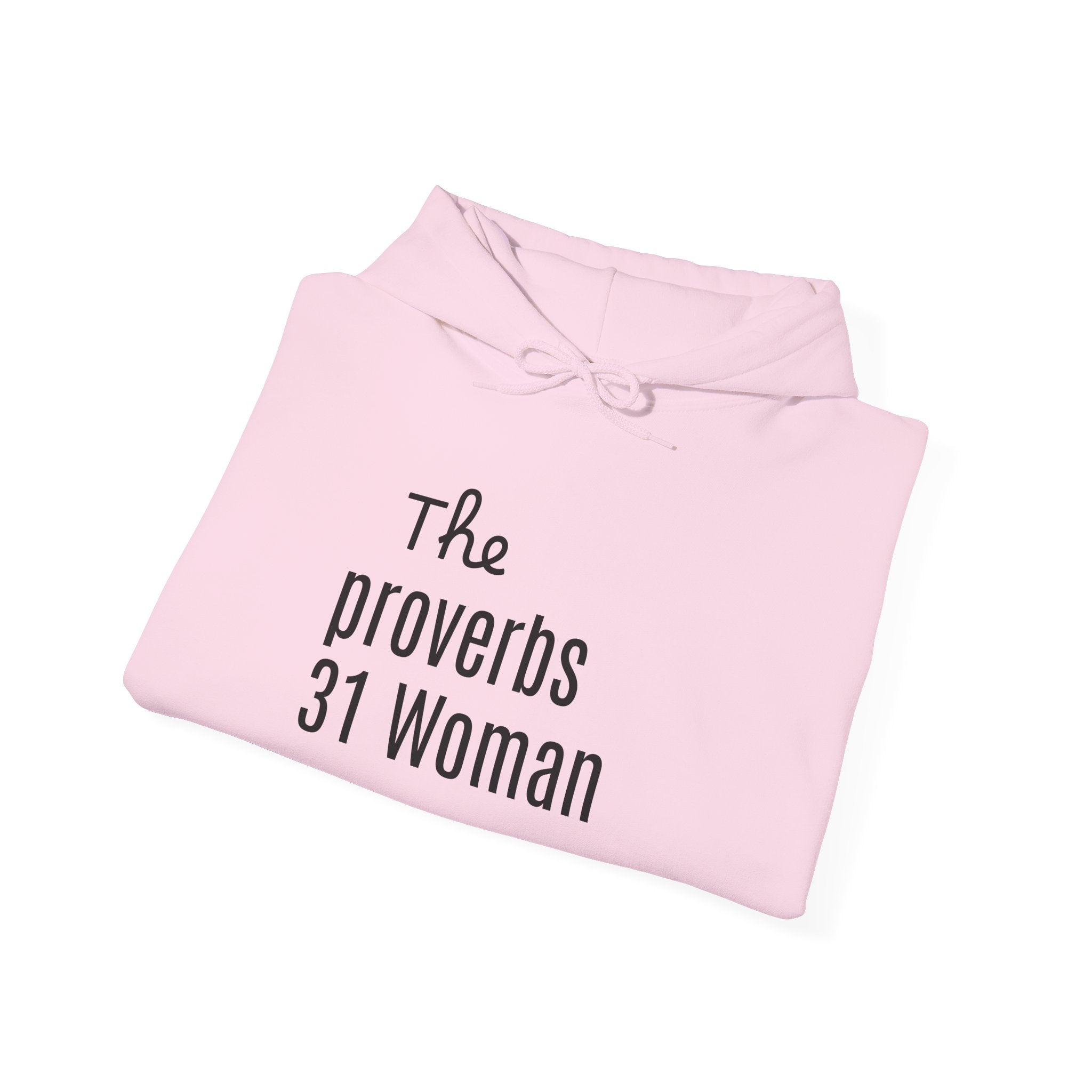 Proverbs 31 Woman Hoodie — Heart Elbow Patch Christian Sweatshirt
