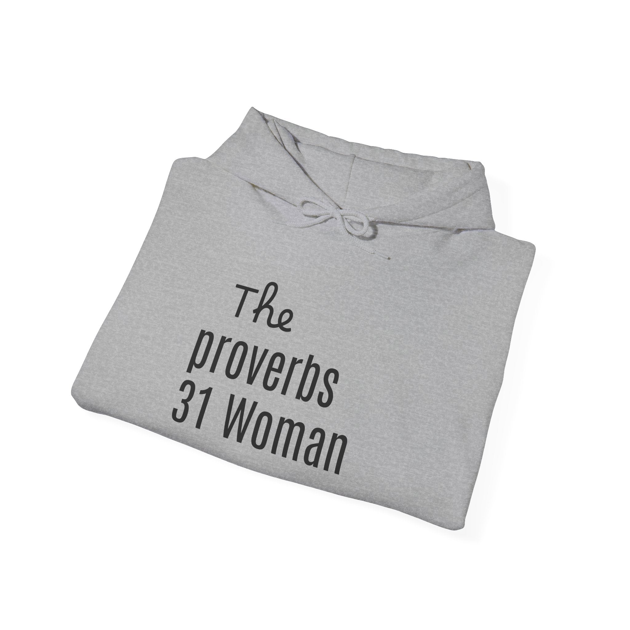 Proverbs 31 Woman Hoodie — Heart Elbow Patch Christian Sweatshirt