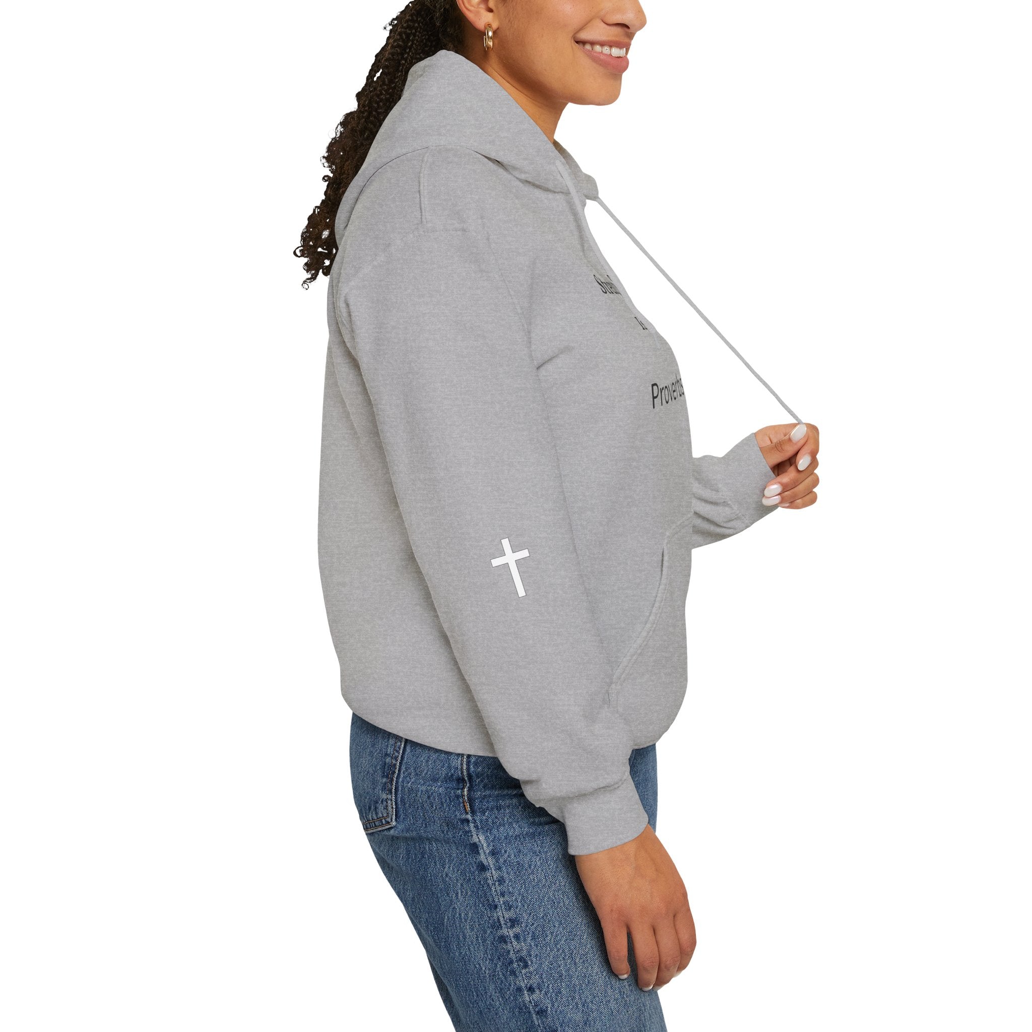 Strength & Honor Proverbs 31:25 Christian Hoodie – Women’s Faith Sweatshirt