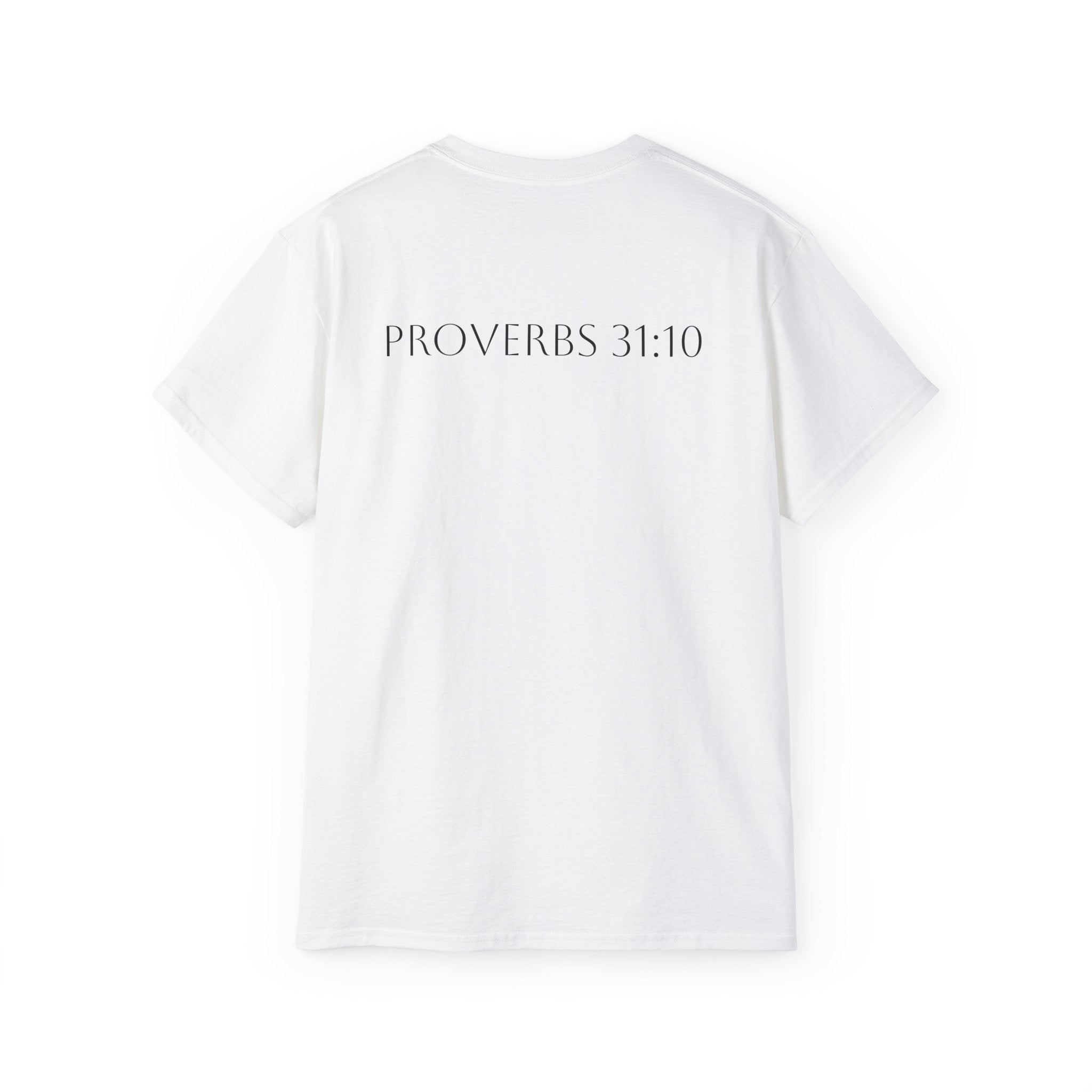 Proverbs 31:10 ‘She Is Far More Precious Than Rubies’ Cotton Tee