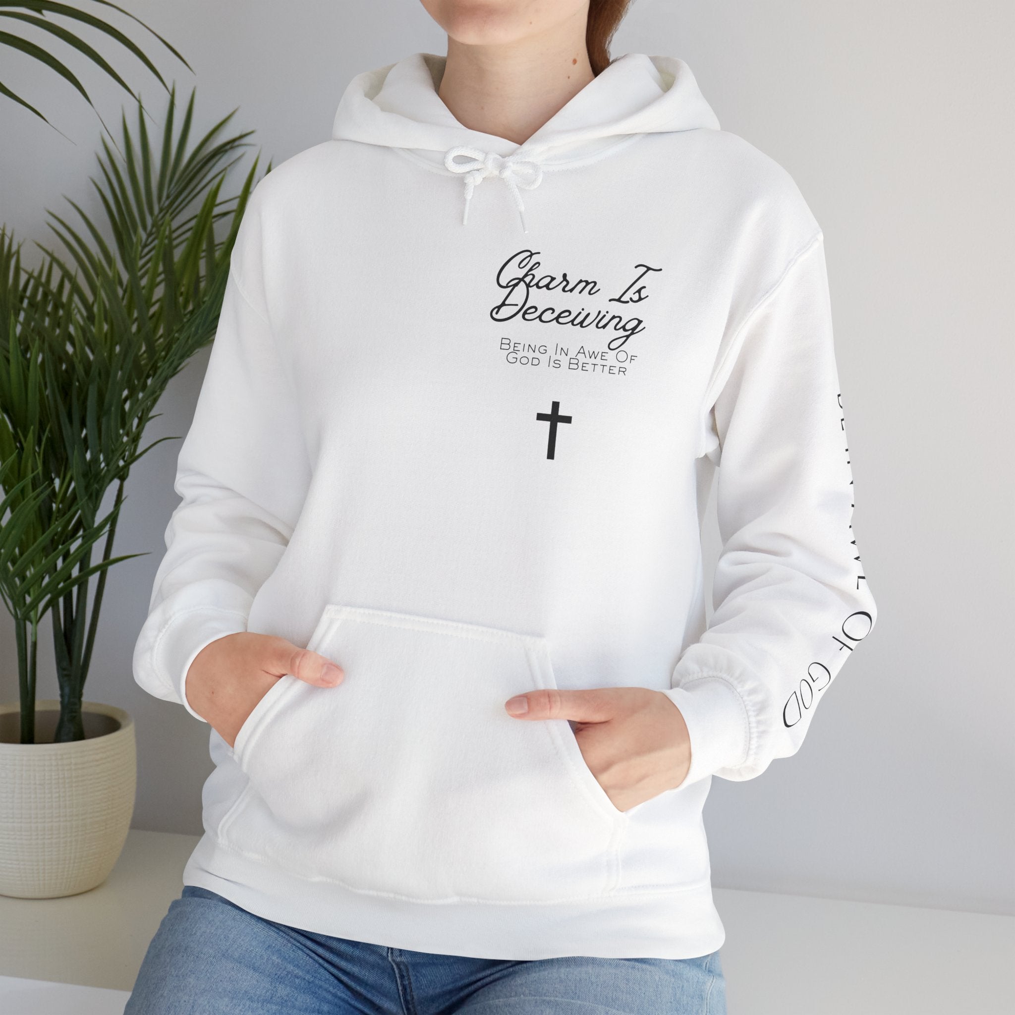 Charm Is Deceptive Hoodie — Proverbs 31:30 Scripture Faith Pullover