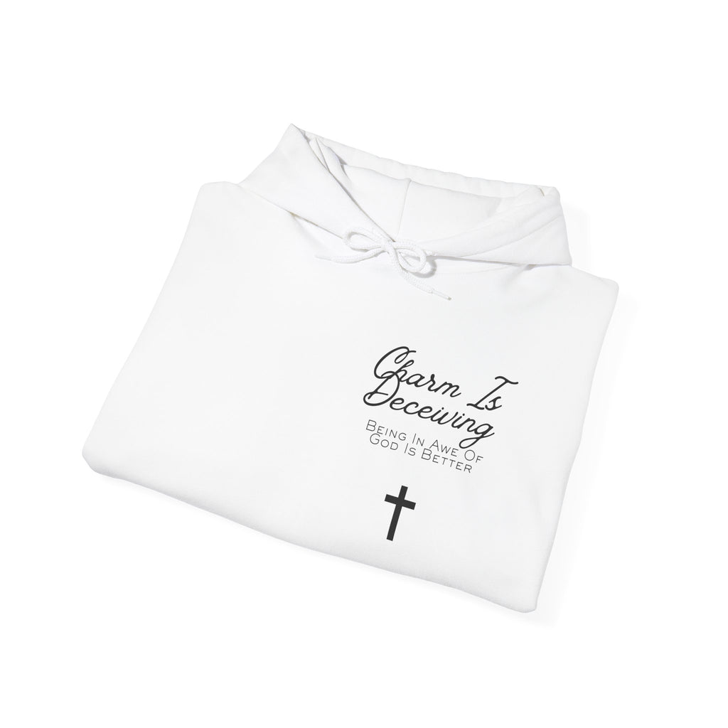 Charm Is Deceptive Hoodie — Proverbs 31:30 Scripture Faith Pullover