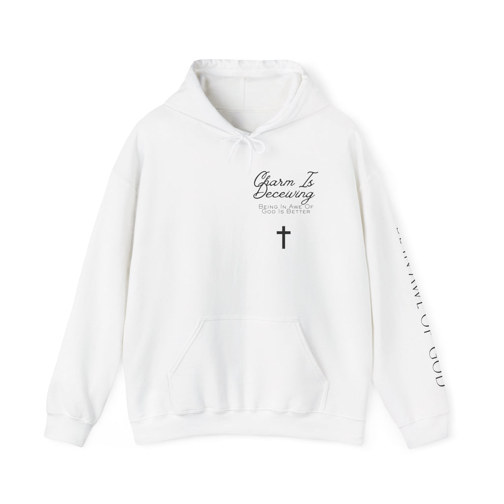 Charm Is Deceptive Hoodie — Proverbs 31:30 Scripture Faith Pullover