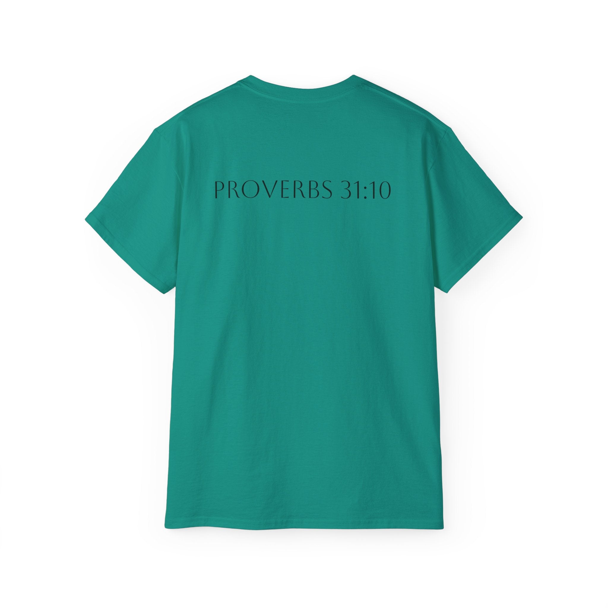 Proverbs 31:10 ‘She Is Far More Precious Than Rubies’ Cotton Tee