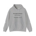 Strength & Honor Proverbs 31:25 Christian Hoodie – Women’s Faith Sweatshirt